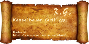 Kesselbauer György névjegykártya